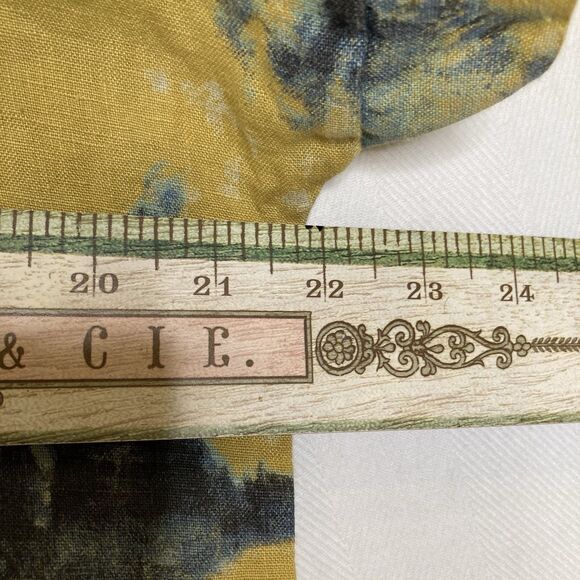Bellambra Made in Italy Linen Tie Dye Blouse Yellow Blue Flowy Beachy Top Size S - Picture 6 of 11
